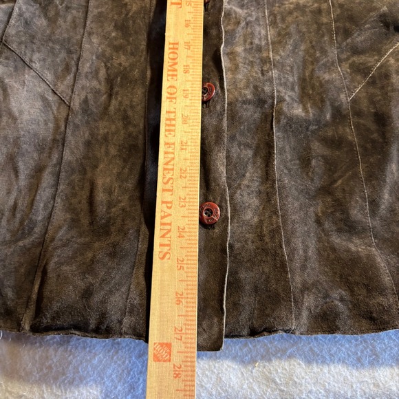 Maxima Wilsons The Leather Experts Womens Brown Suede Blazer Jacket Size L - Picture 5 of 10